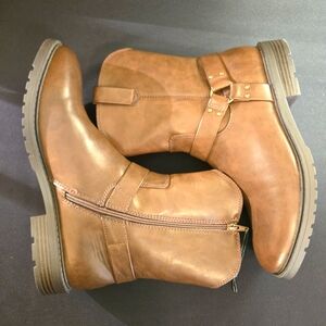 Frye & Co. Men's Brown Leather Boots Western Biker Workwear 10.5 Cowboy